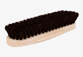 Polishing shoebrush, natural fibres