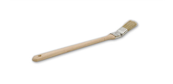 Radiator brush, wooden handle